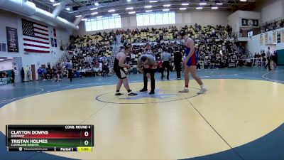215 lbs Cons. Round 4 - TRISTAN HOLMES, CLEVELAND HEIGHTS vs Clayton Downs, GARAWAY