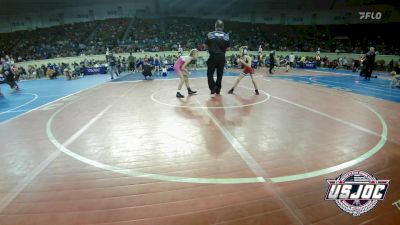 64 lbs Round Of 16 - River Newton, Plainview Youth Wrestling Club vs Avery Wagner, Choctaw Ironman Youth Wrestling