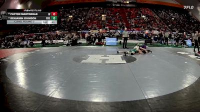 3A 144 lbs Cons. Round 3 - Benjamin Johnson, Potlatch vs Payton Martindale, North Fremont