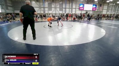 55 lbs Cons. Round 2 - Tai McBride, WY vs Myia Weiler, CA