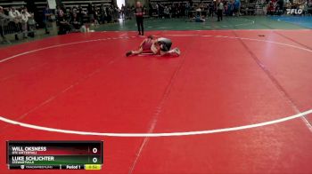 90 lbs Champ. Round 1 - Will Oksness, OTC (Ottertail) vs Luke Schlichter, Stewartville