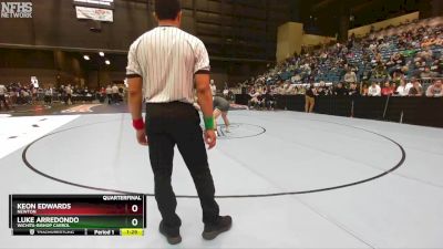 5A-165 lbs Quarterfinal - Luke Arredondo, Wichita-Bishop Carrol vs Keon Edwards, Newton