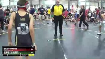 82 lbs Round 3 (6 Team) - Jordan Carringer, Steel Valley vs Jaxson Roberts, American Gladiators-Blue