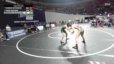 6A Boys 144 lbs Cons. Round 2 - Aiden Martinez, Reynolds Boys vs Connor Hutcheson, Roosevelt Boys