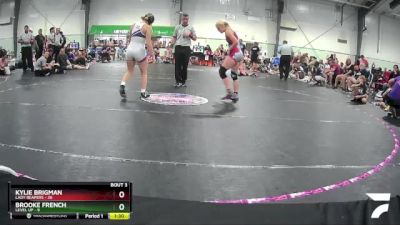 118 lbs Round 3 (3 Team) - Brooke French, Level Up vs Kylie Brigman, Lady Reapers