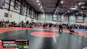 215 lbs Quarterfinals (8 Team) - Kaulton Kuddie, COMBAT ATHLETICS vs Robert Thompson, GREAT BRIDGE WRESTLING CLUB