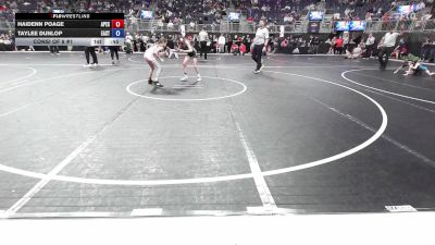 77.8-84.4 lbs Consi Of 8 #1 - Haidenn Poage, Apex Wrestling vs Taylee Dunlop, East Kansas Eagles