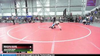 110 lbs Cons. Semi - Grayson Bake, Freeman Mat Dawgs vs Brayson Moore, Team Real Life Wrestling