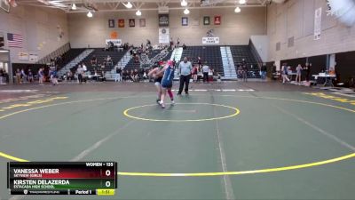 135 lbs Round 1 - Kirsten DeLazerda, Estacada High School vs Vanessa Weber, Skyview (Girls)