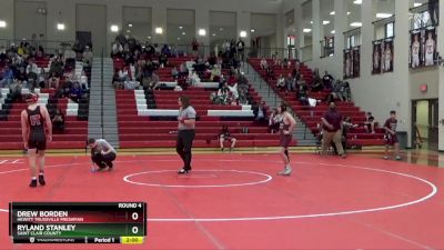 127 lbs Round 4 - Drew Borden, Hewitt Trussville Freshman vs Ryland Stanley, Saint Clair County