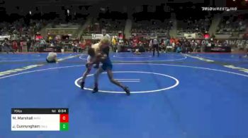 70 lbs Prelims - Mikeil (Male) Marshall, Avengers Wrestling vs Jackson Cunnyngham, Oklahoma Wrestling Academy