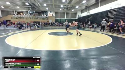 157 lbs Cons. Round 4 - Ronan McGuire, Port Angeles vs Aiden Ivey, Forks