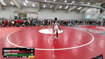 110 lbs Champ. Round 2 - Madison Fields, Rifle vs Miranda Rosales, Berthoud