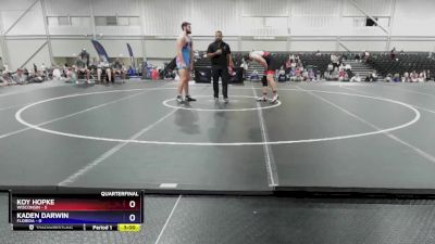 285 lbs Quarters & 1st Wb (16 Team) - Koy Hopke, Wisconsin vs Kaden Darwin, Florida