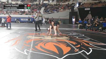 187-D2 3rd Place Match - Claire Waddell, Poston Butte High School vs Cynthia Martinez, Morenci High School