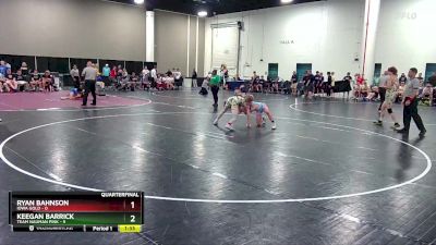 120 lbs Quarters & Wb (16 Team) - Keegan Barrick, Team Nauman Pink vs Ryan Bahnson, Iowa Gold