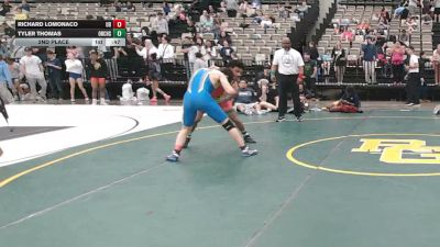 133-A lbs 2nd Place - Richard Lomonaco, University Of Delaware vs Tyler Thomas, Orchard South WC