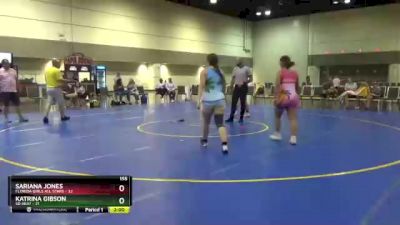 155 lbs Round 3 (16 Team) - Sariana Jones, Florida Girls All Stars vs Katrina Gibson, SD Heat