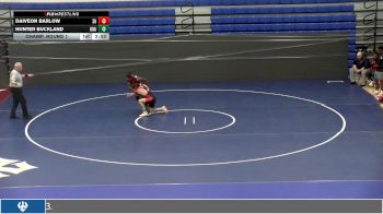 165 lbs Champ. Round 1 - Daiveon Barlow, Shenandoah University vs Hunter Buckland, Ohio Northern University