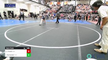 115 lbs Semifinal - Cara Prock, Warner Eagles Youth Wrestling vs Italia Karwoski, Tahlequah Wrestling Club