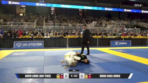 Brodie Isabel Bowen vs Robyn Lenore Linay Teruel 2025 Pan Kids Jiu-Jitsu IBJJF Championship