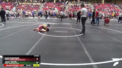 88 lbs Cons. Round 1 - Alex Montano, Team Lightning Wrestling Club vs John Teufel, Derby Wrestling Club