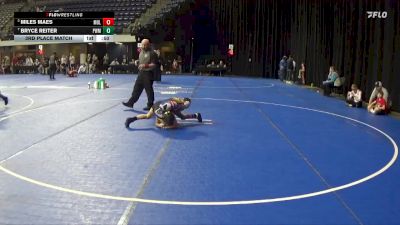 80 lbs 3rd Place Match - Miles Maes, Mollitium vs Bryce Reiter, Pursuit Wrestling Minnesota