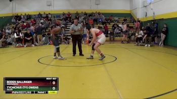 190 lbs Cons. Round 1 - Boden Ballinger, Wadsworth vs Tychichus (Ty) Owens, Solon