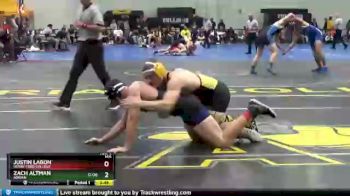 165 lbs Champ. Round 2 - Zach Altman, Adrian vs Justin Labon, Henry Ford College