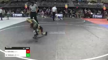 49 lbs Round Of 16 - Kaiden Galindez, Dundee vs Will Webster Jr, Bryan Youth Wrestling