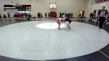 105 lbs Champ. Round 1 - Vanessa Ortiz, Glenns Ferry vs Carleigh Radke, LaGrande