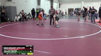 80 lbs Quarterfinal - Noah Donahey-Highland, River Rats Wrestling Club vs William Troyer, Tiger Youth Wrestling