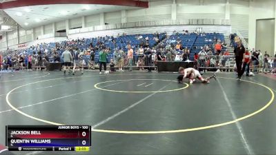 100 lbs Semifinal - Jackson Bell, IL vs Quentin Williams, IL