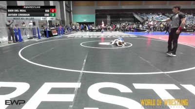 61 lbs Quarterfinal - Sier Del Real, Ridge Wresting Club vs Jayden Crisman, Salem Elite Mat Club