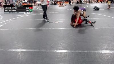 140 lbs Round 2 - Tony Williams, MBCRD Youth Wrestling Club vs Antonio Sutton, South Georgia Athletic Club