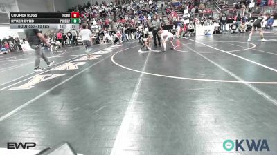 80 lbs Consolation - Cooper Ross, Ponca City Wildcat Wrestling vs Ryker Byrd, Prodigy NDT