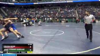 2 lbs Quarterfinal - Colton Wood, Providence Grove vs Jarek Stewart-karolweics, Brevard