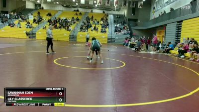 115 lbs Cons. Round 4 - Lily Glasscock, Century vs Savannah Eden, Beaverton