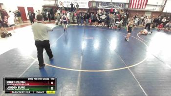 110 lbs Champ. Round 1 - Louden Eure, Charger Wrestling Club vs Krue Holman, Wasatch Wrestling Club