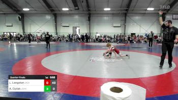 100 lbs Quarterfinal - Logan Langston, Jackson County Wrestling Club vs Andrew Ciptak, John Wayne Corcoran Wrestling Association