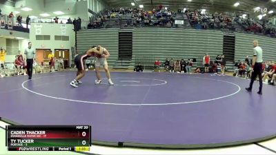 190 lbs Quarterfinals (8 Team) - Ty Tucker, Portage vs Caden Thacker, Evansville Mater Dei