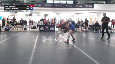 160 lbs 3rd Place Match - Sierra Wangen, Coast Guard Academy Women's Wrestling Club vs Leah Willard, University Of Jamestown