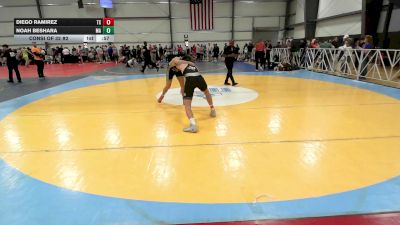 152 lbs Consi Of 32 #2 - Diego Ramirez, TX vs Noah Beshara, MA