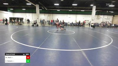 105 lbs Consi Of 16 #2 - Wyatt Wolf, WI vs Cole Rebels, NJ