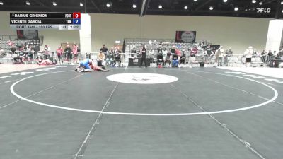 190 lbs Cons. Sub-semis - Darius Grignion, Future Champs Of Texas/Southside Wrestling Club vs Vicente Garcia, Team New Mexico