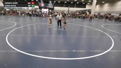 70 lbs Cons. Quarters - Kenneth Henry, Oklahoma vs Burke Catlin, Horace Wrestling Club