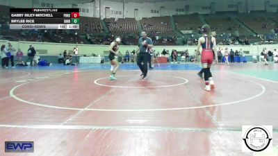 87 lbs Consolation - Gabby Riley-Mitchell, Ponca City LadyCat Wrestling vs Brylee Rice, Sand Springs Jr High