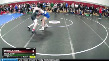 215 lbs Champ. Round 2 - Michael Sciarra, San Tan Foothills High School vs Charles Ho, Punahou Boys