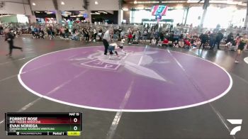 75 lbs Champ. Round 2 - Evan Noriega, Cornerstone Warriors Wrestling Club vs Forrest Rose, Best Trained Wrestling