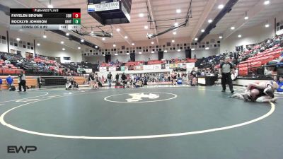 110 lbs Consi Of 8 #2 - Fayelen Brown, Sperry HS Girls vs Rocklyn Johnson, Keota HS Girls